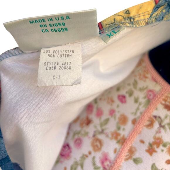 Vintage 70's Pisces T-Shirt Celestial Zodiac Astrological Boho Crop Top size XL - Picture 11 of 11